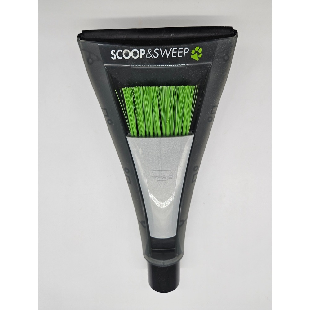 Bissell Scoop & Sweep Pet Hair Vacuum Attachment Tool Black Grey Green 10.5in